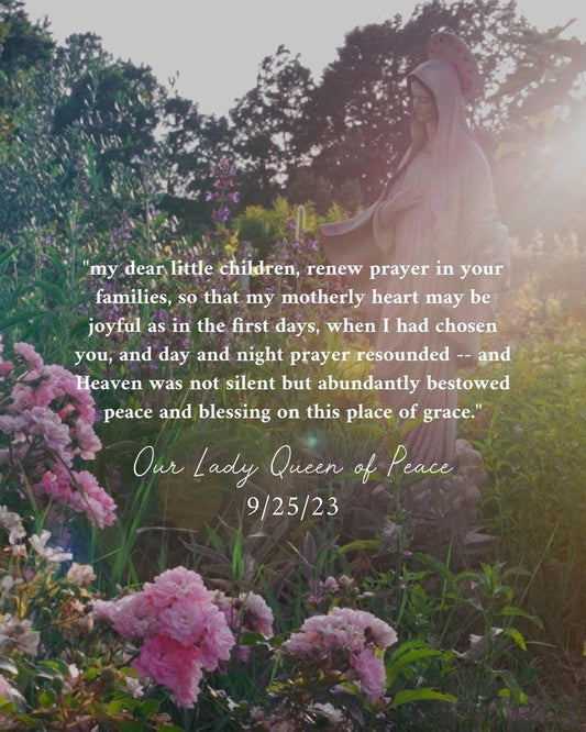 Message from the Queen of Peace on September 25th, 2023