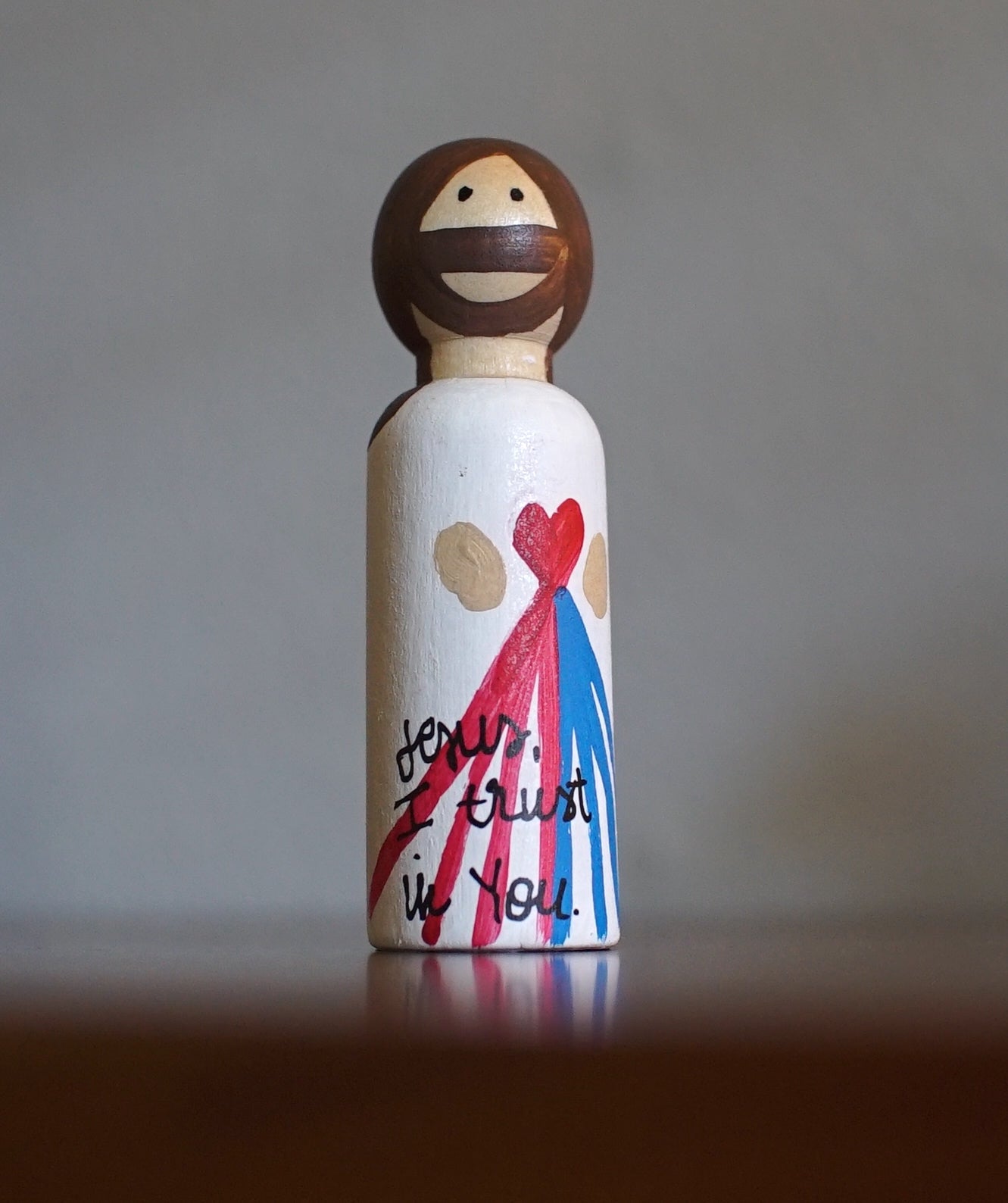 Divine Mercy Peg Doll