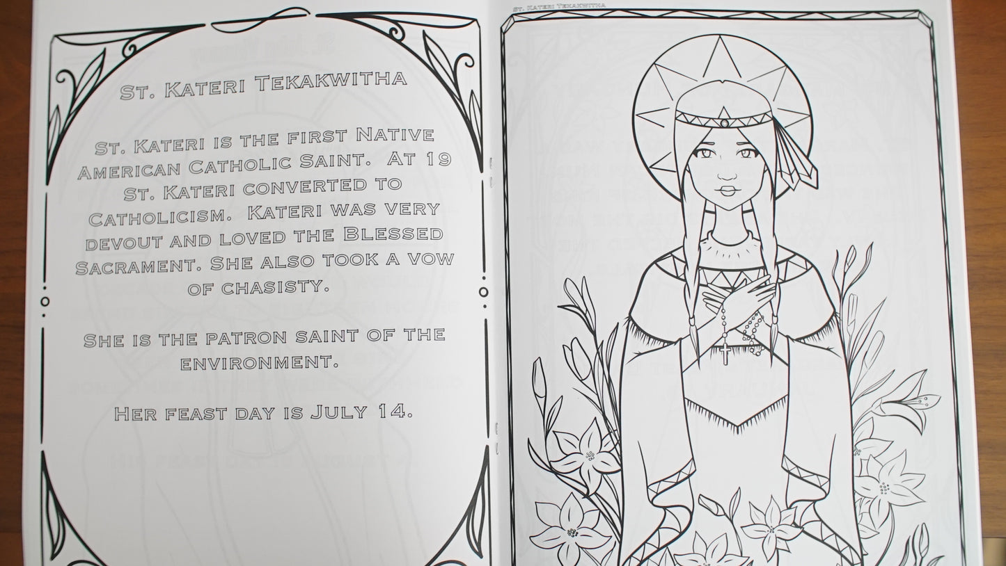 Catholic Saints Coloring Book - featuring Fr. Ryan Stawaisz