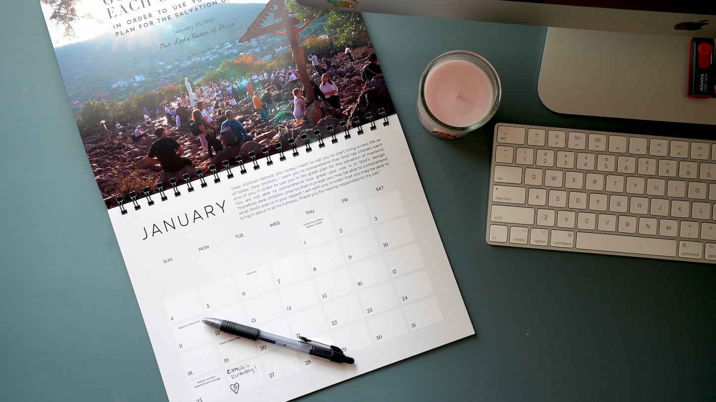 Medjugorje 2026 Calendar