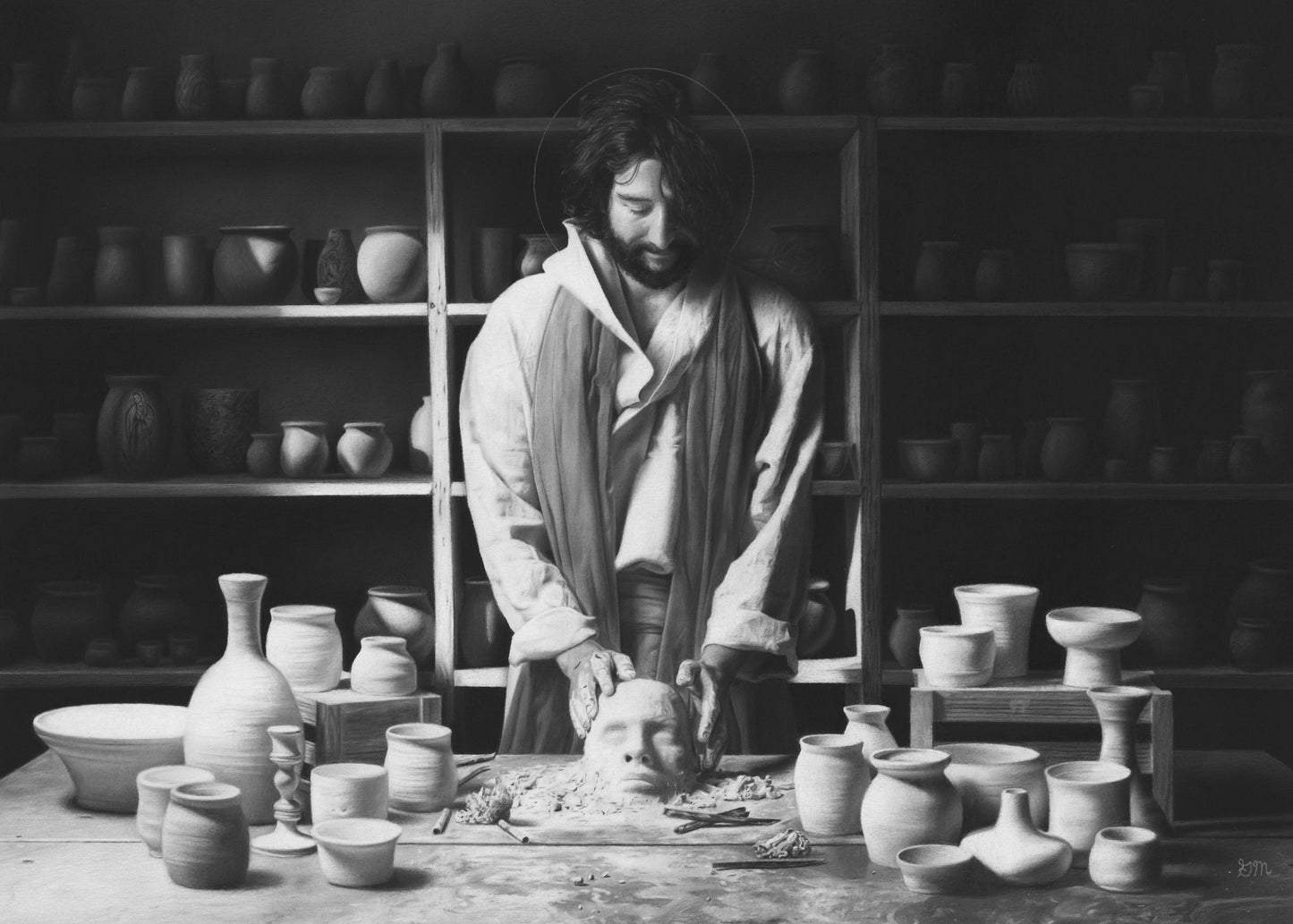"Hands of the Potter" Original Art Print