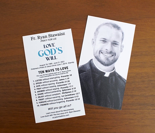 Fr. Ryan Stawaisz Prayer Card