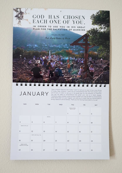 Medjugorje 2026 Calendar