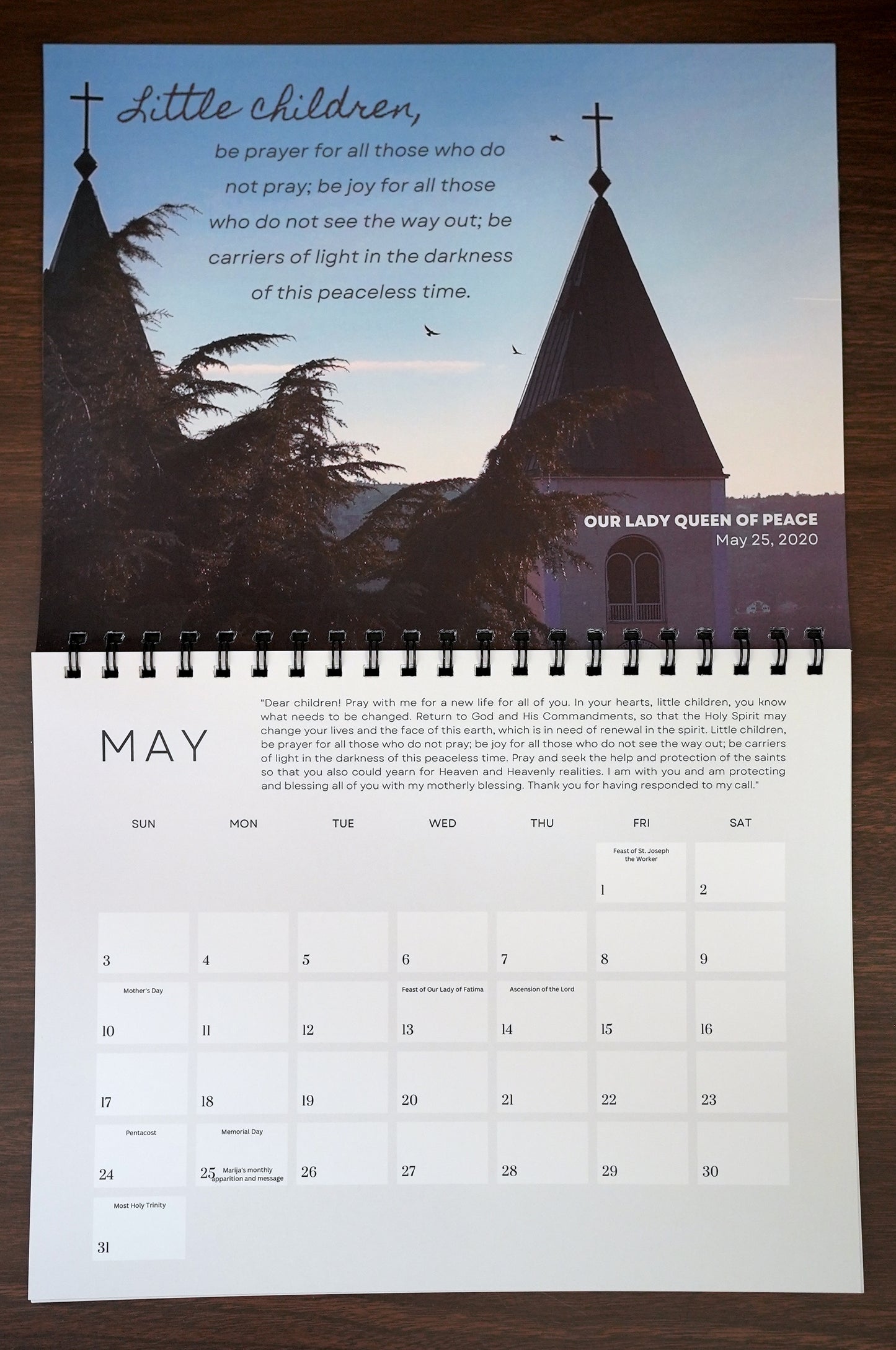 Medjugorje 2026 Calendar