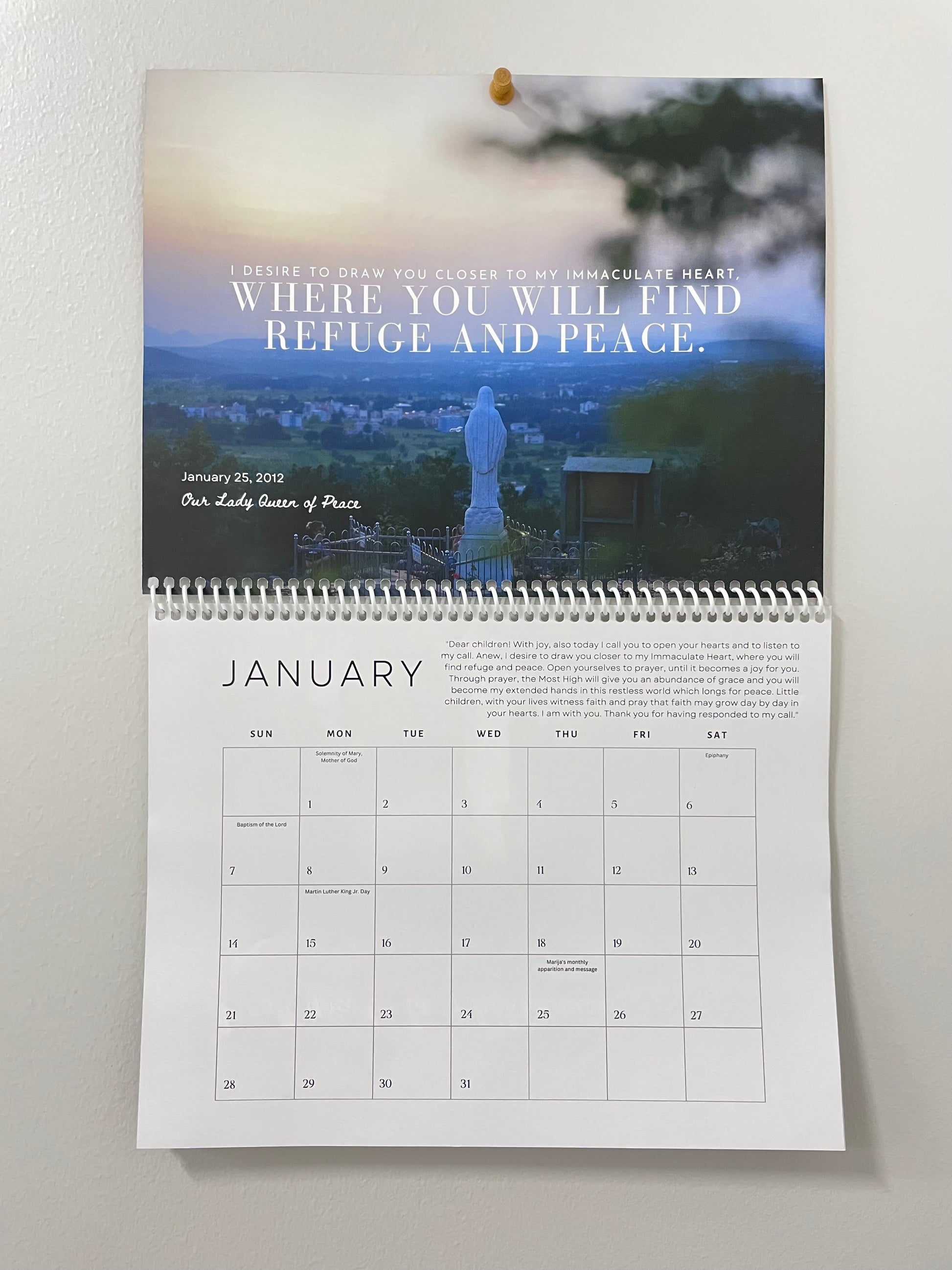 Calendario 2024, ya a la venta, en formato pared y sobremesa! - Medjugorje  - Virgen de Medjugorje