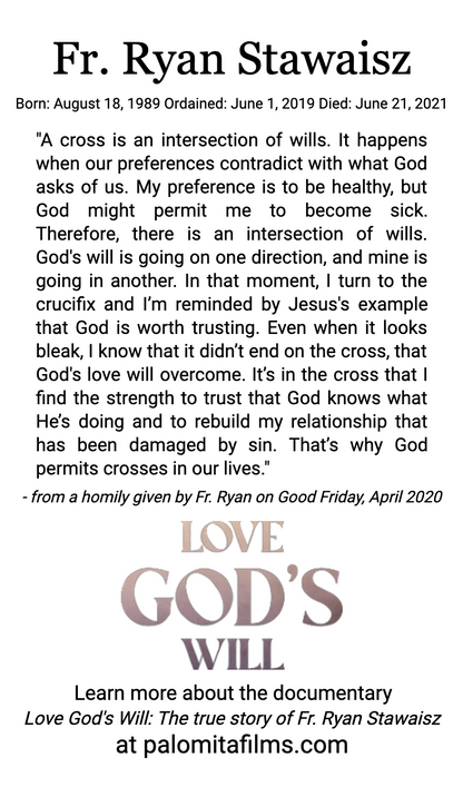 Fr. Ryan Stawaisz Way of the Cross Prayer Card - Camino Edition