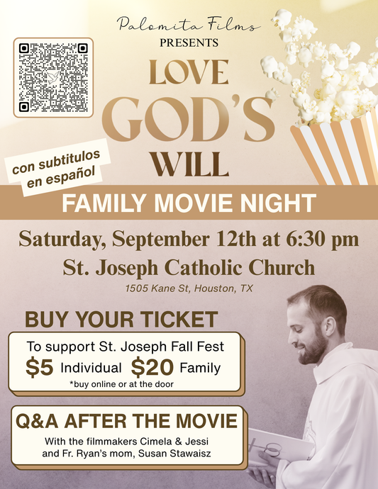 Love God's Will Movie Ticket - Sept 12 at 6:30PM - St. Joseph Catholic Church